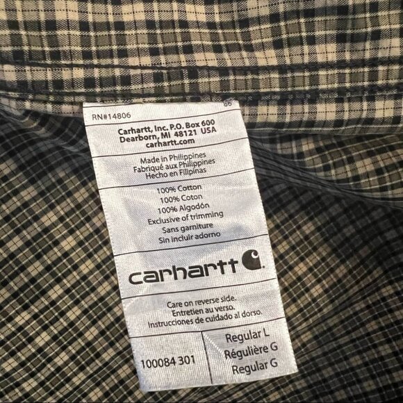 Men’s Large Carhartt Long Sleeve Button Down - Picture 5 of 5
